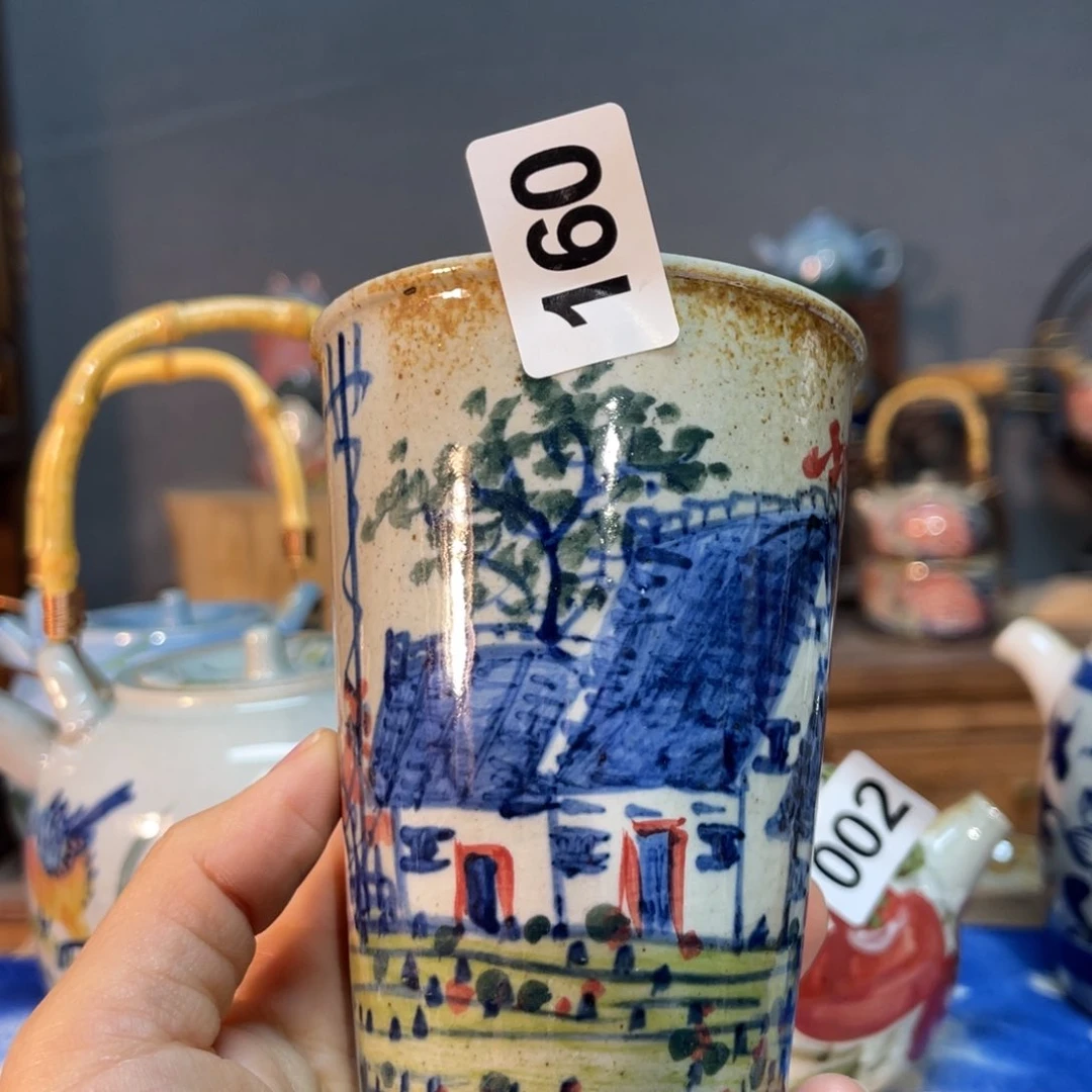 杯素浅陶瓷手工手绘