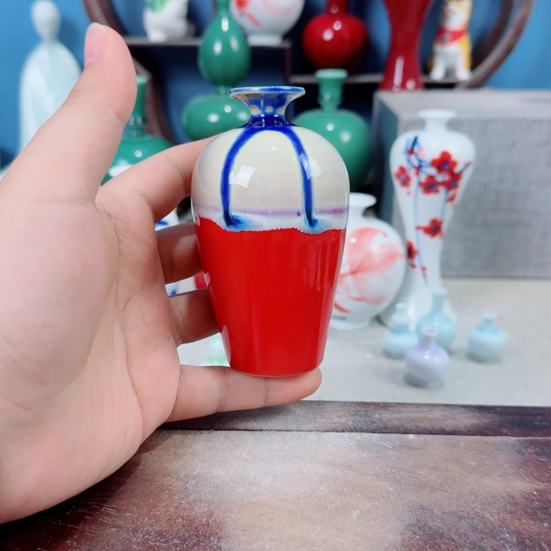 陶瓷手工小花器摆件