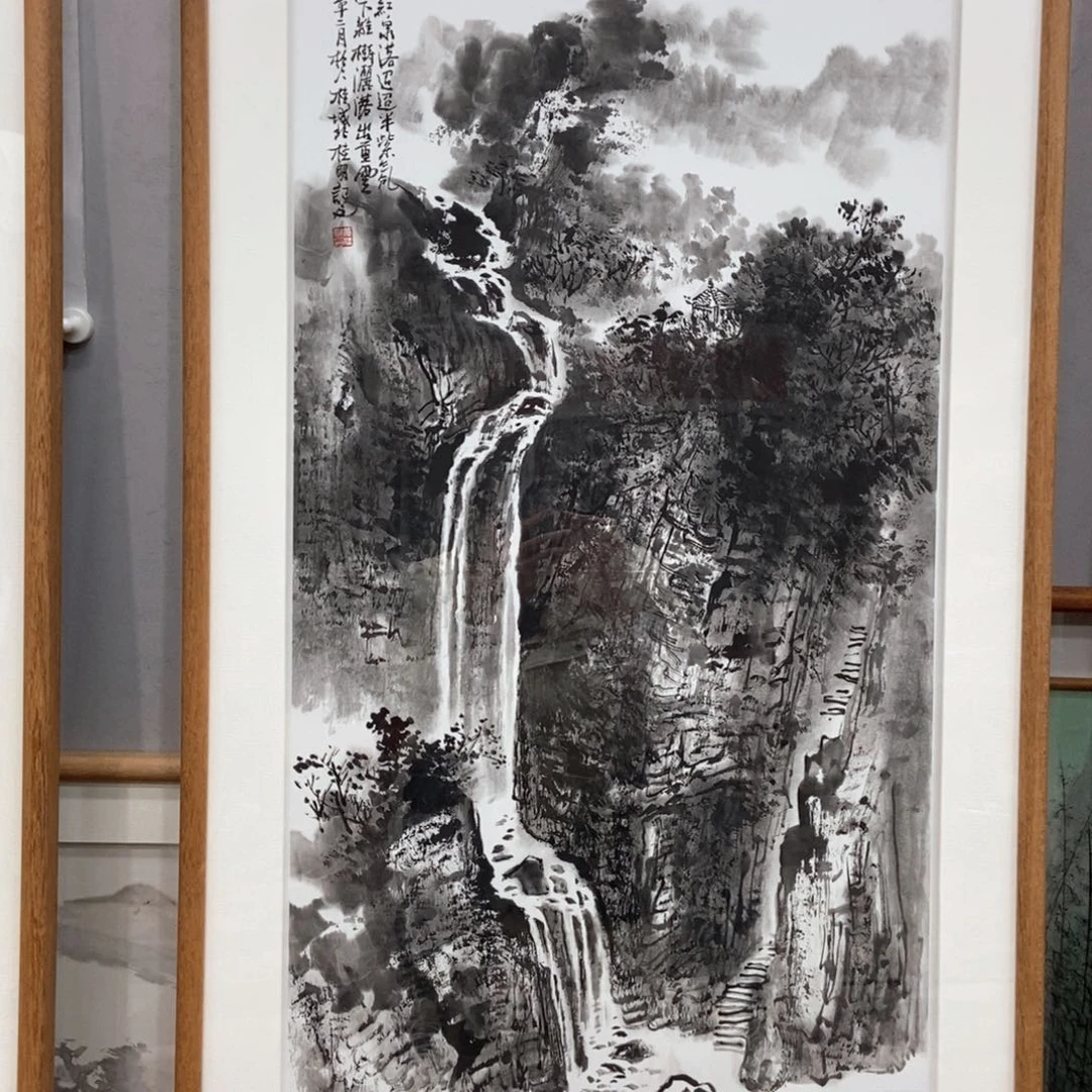 国画沙****梦黄桂明三尺精品佳作带框