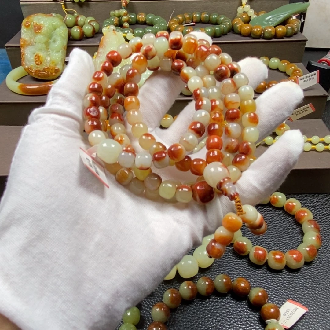瑞***8透闪石质玉未镶嵌手链