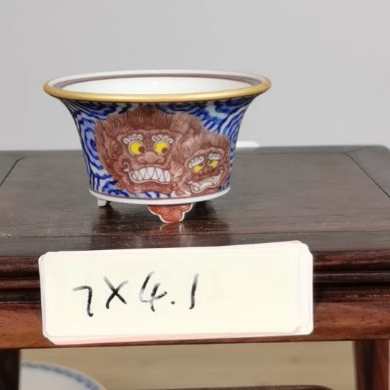 那***物手工手绘釉盆大徳堂