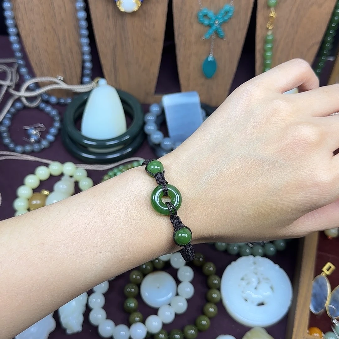 和田玉未镶嵌手链