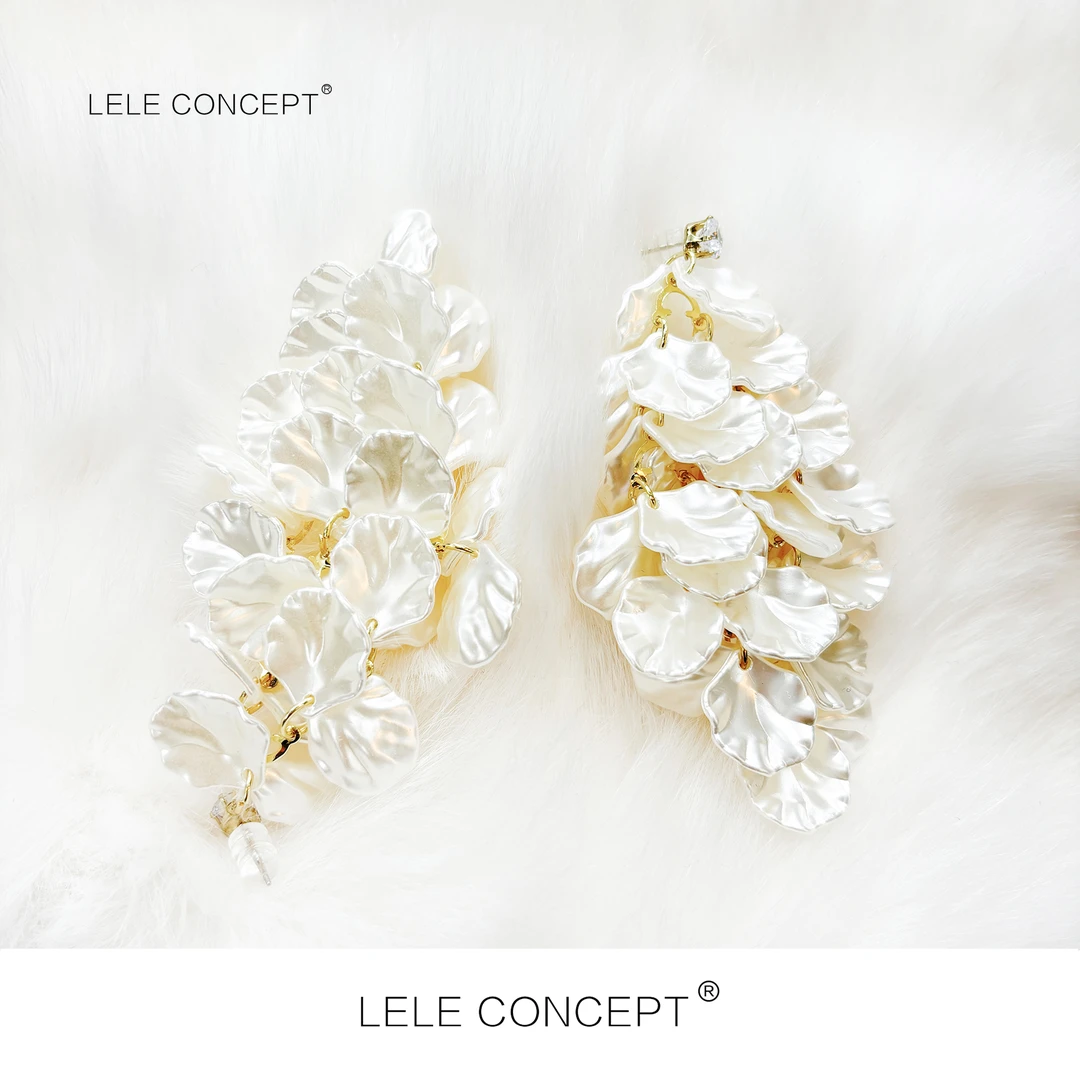 非金属亚克力耳饰 LELE CONCEPT丨【如一】潮流个性贝壳耳环SP0241