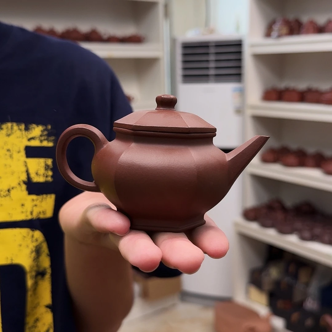 茶壶紫砂六方水平120cc
