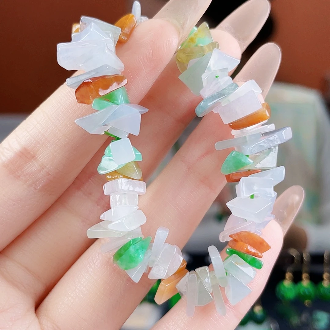 翡翠未镶嵌耳饰饰品