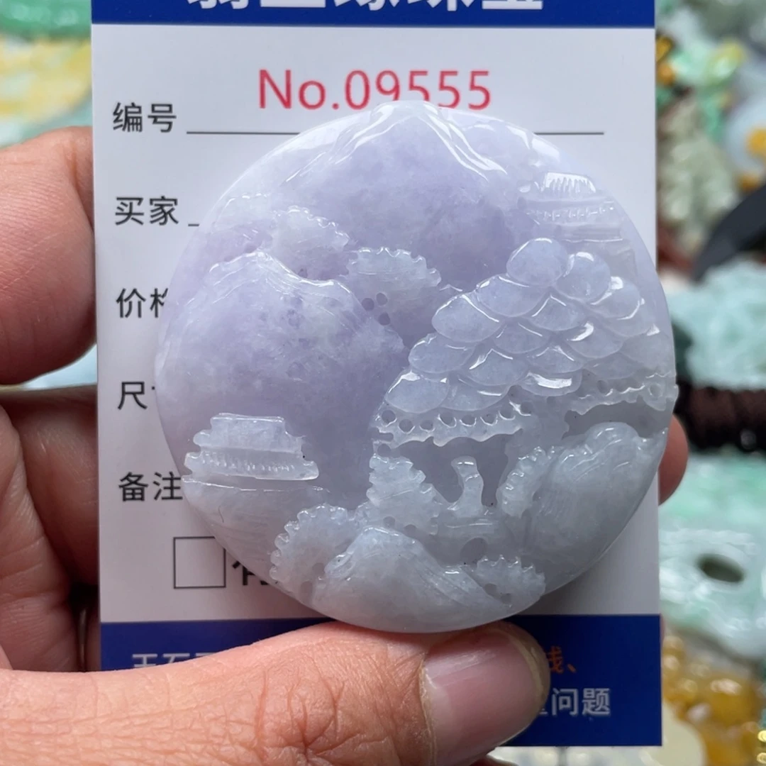 翡翠颈饰未镶嵌翡玉缘翡翠挂件