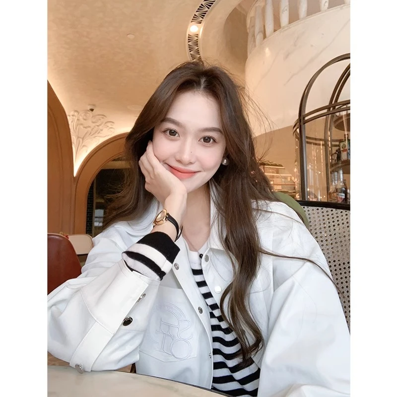 美洋MEIYANG【现货】口袋魔法衬衫 舒柔特BF帅气刺绣通勤宽松衬衣