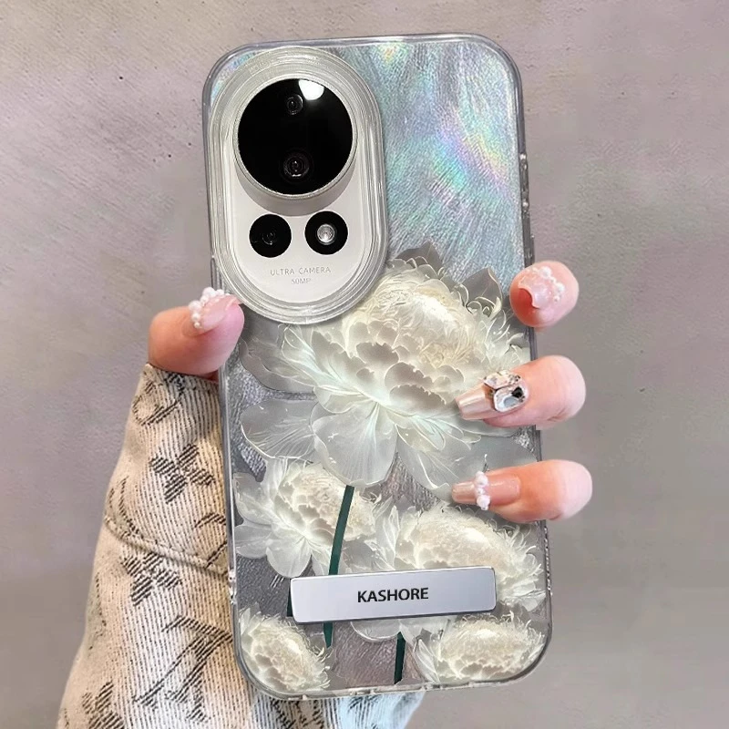 水晶花朵适用华为nova14ultra手机壳亚克力14pro防摔nova13高级感