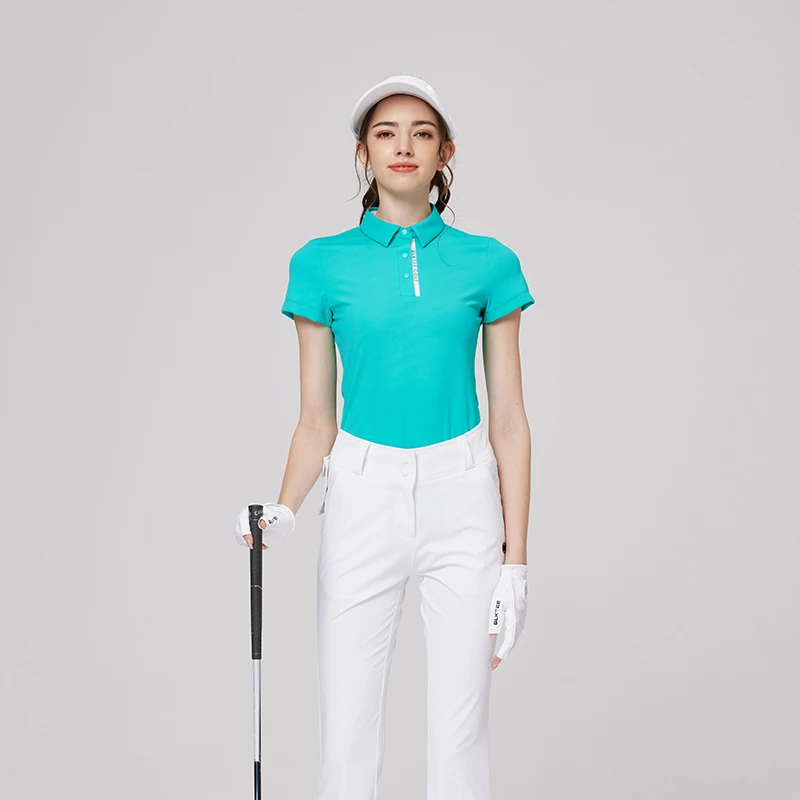 夏季新款高尔夫女士短袖POLO服装衫速干透气百搭上衣