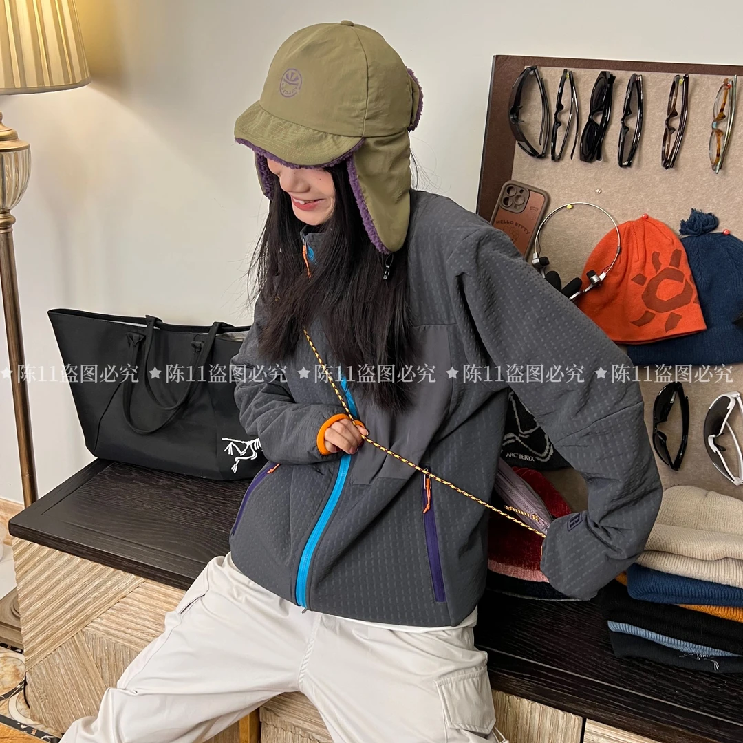 MIN SAN JIN防泼水保暖透气耐磨休闲户外抓绒衣夹克AUV-6032CS