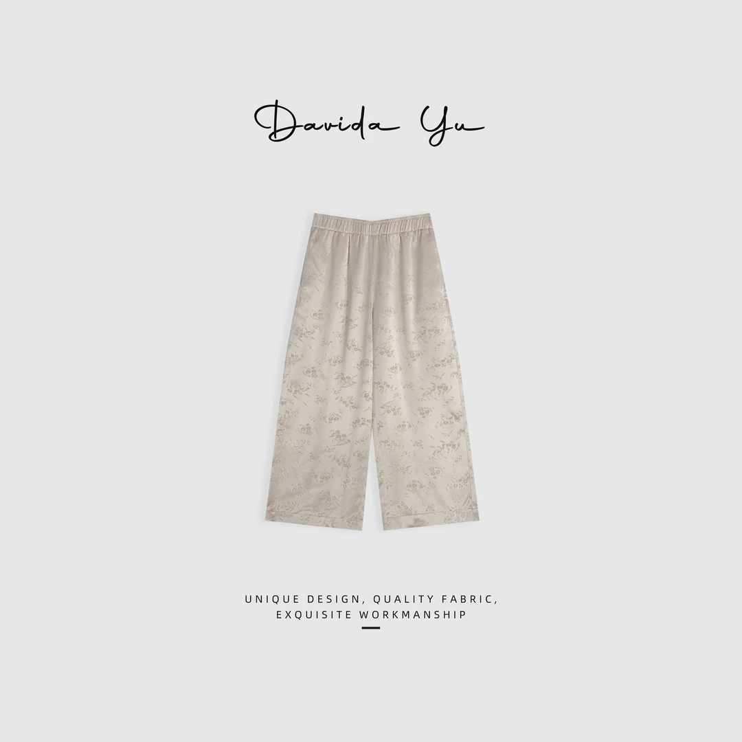 Davida Yu【醋酸八分裤】 夏季行走的空调 体感降温艺术品YK0062
