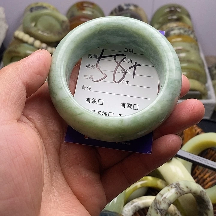 未镶嵌蛇纹石玉手镯