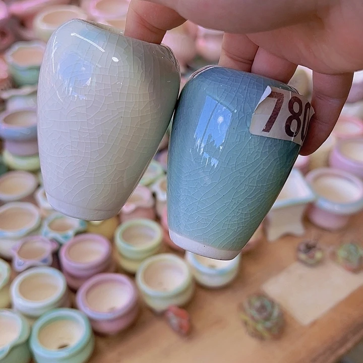 陶瓷花盆当场满12包邮