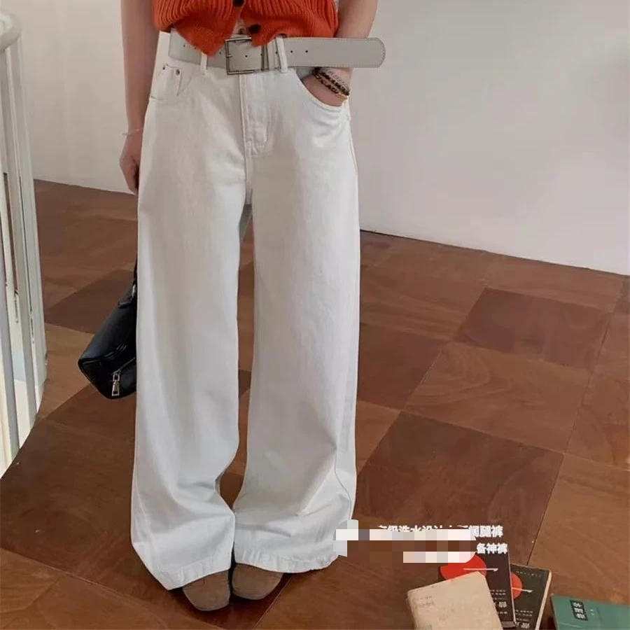 女王家 显瘦窄版显瘦百搭牛仔裤阔腿裤