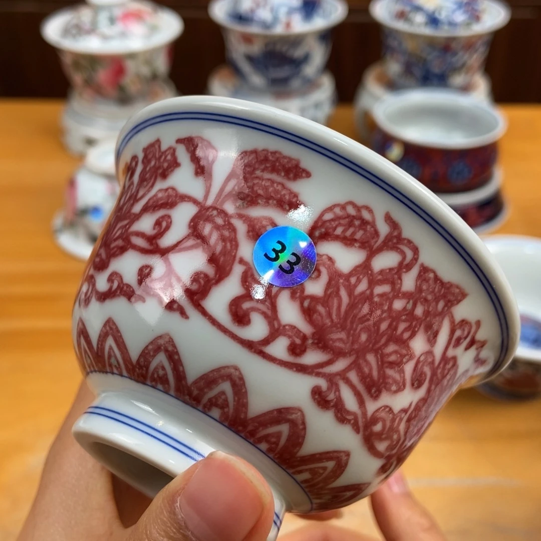 手绘现代茶具非古董