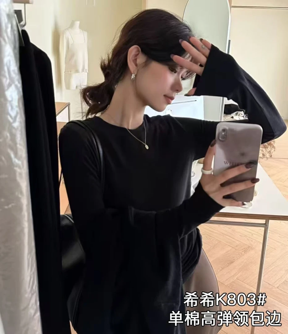 803QDD爆款素板T恤