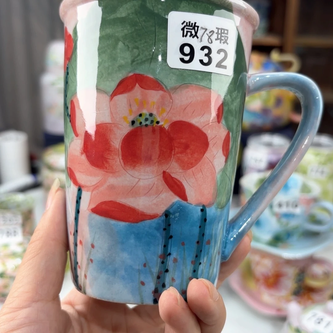 景德镇手绘高温釉下彩陶瓷茶具^_^