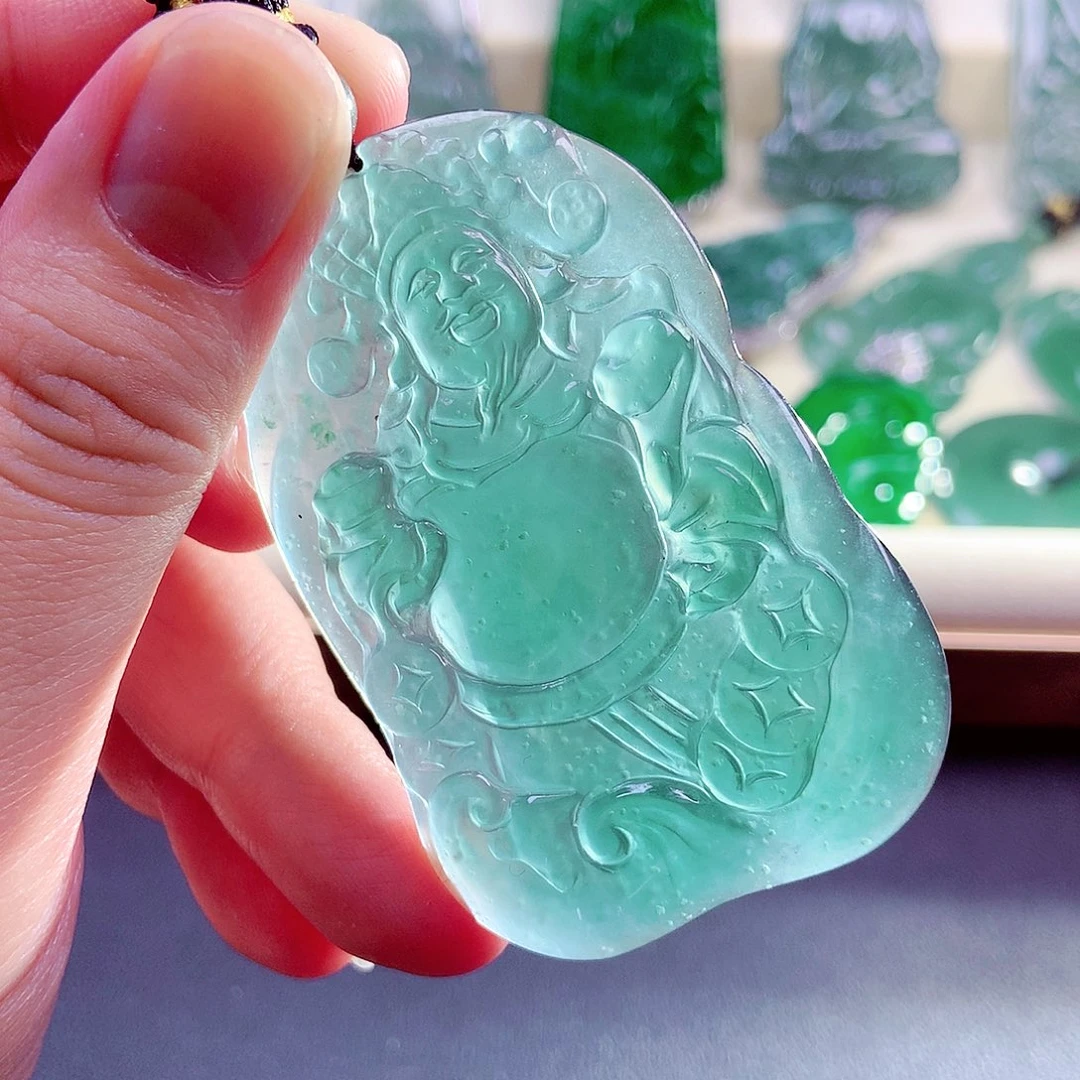 【闪购商品】翡翠未镶嵌颈饰天然