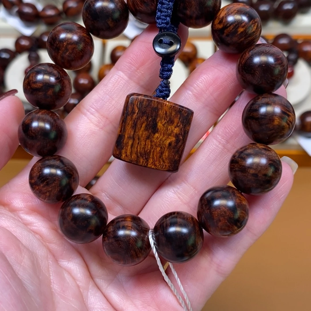 M***s手串/手链黄花梨/降香黄檀海南黄花梨1.5