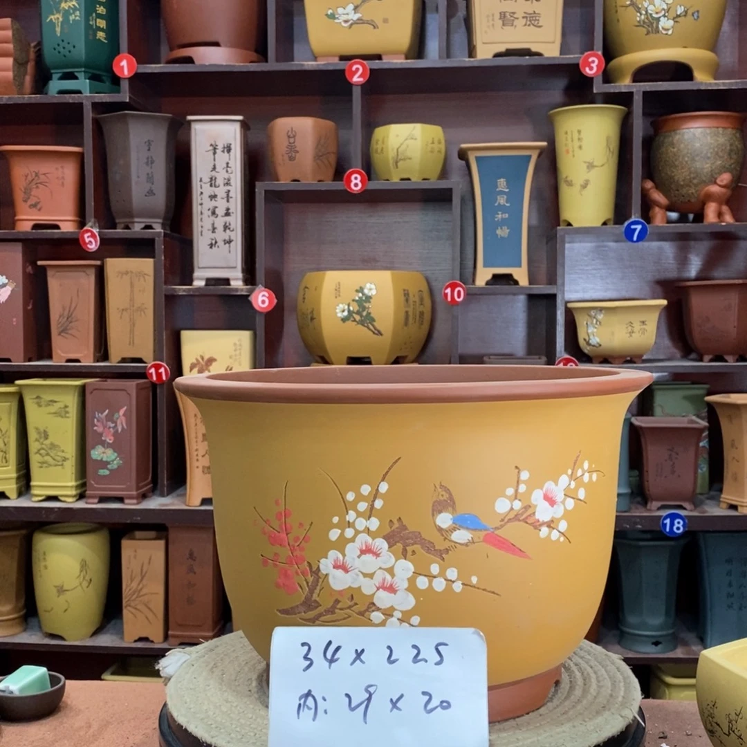 紫砂艺术紫砂花盆