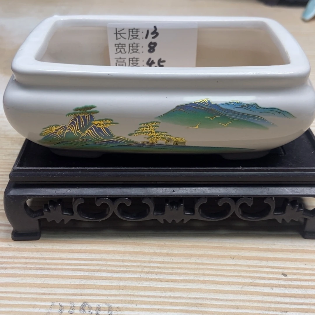 瓷片陶瓷花盆陶瓷艺术
