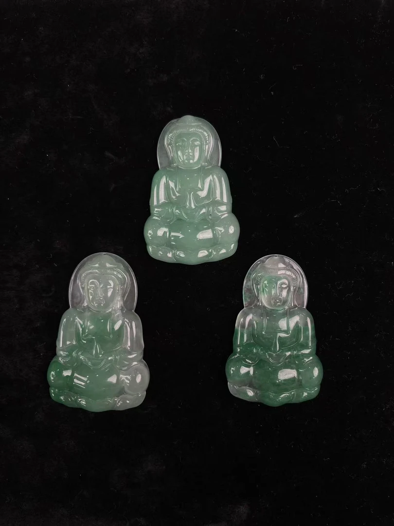 非洲翠冰种精致百搭观音挂件（多样发一）
