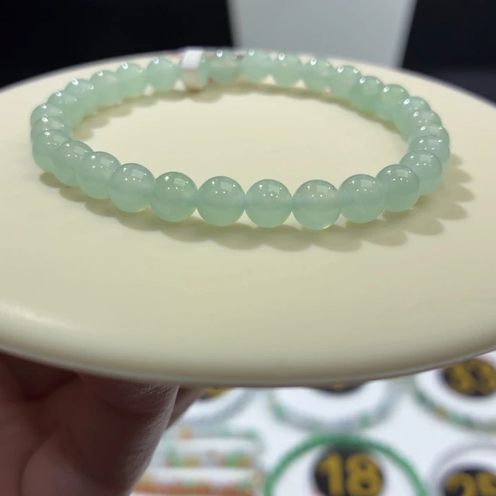 白***白未镶嵌手链翡翠冰胶卡6.3