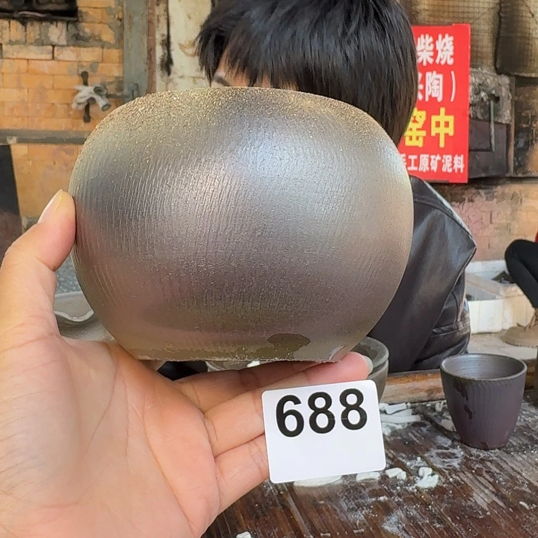 坭兴陶柴烧全手工原矿泥料杯