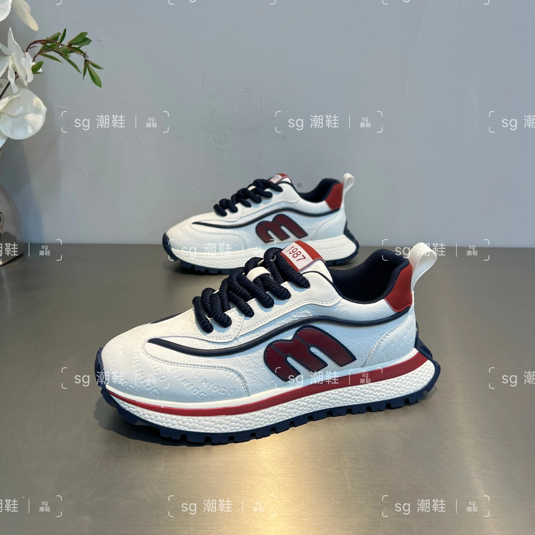 2025新款定制男士皮面拼色低帮软底软面休闲时尚青春运动百搭潮鞋