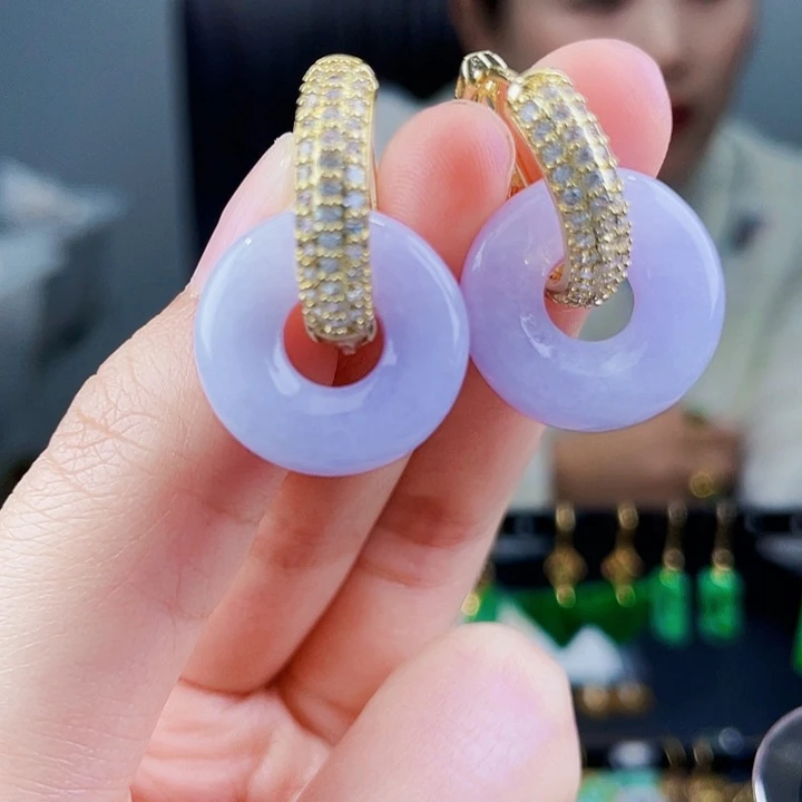 翡翠耳饰未镶嵌饰品