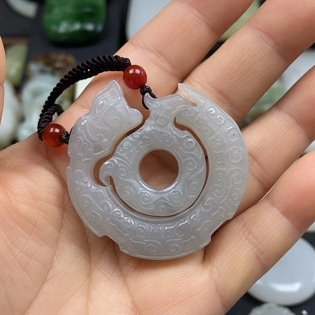 和田玉未镶嵌颈饰