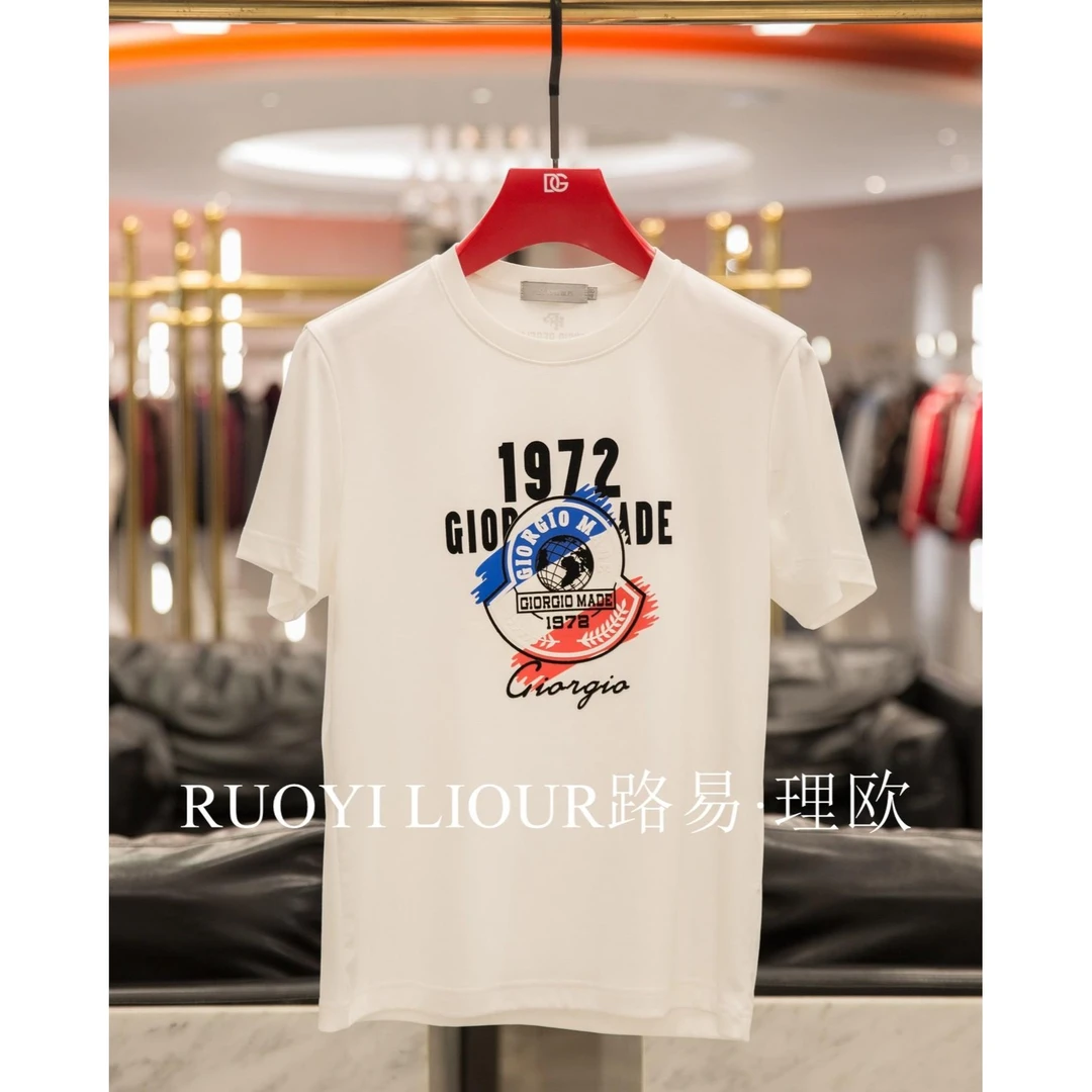 【路易理欧】25夏季新款欧货轻奢百搭潮流男士福利T恤25005