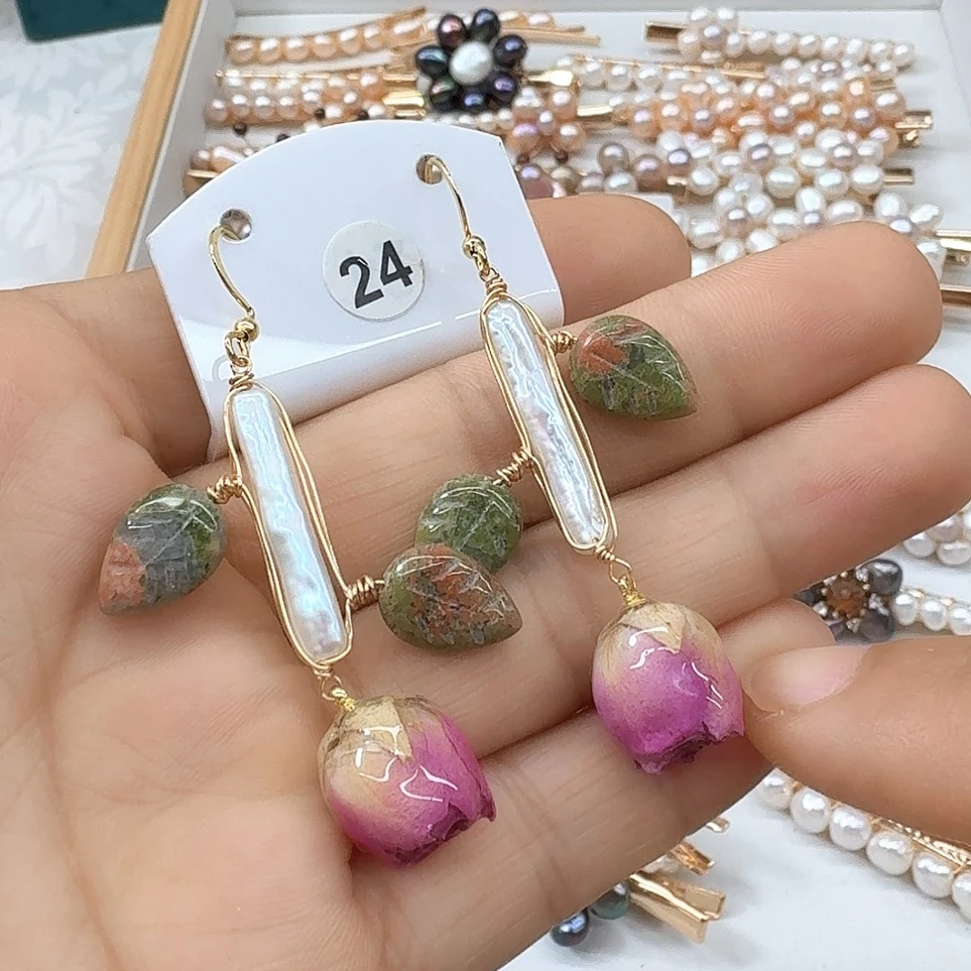 未镶嵌淡水珍珠耳饰