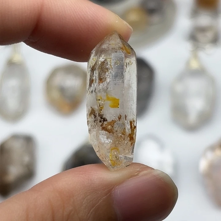 颈饰未镶嵌水晶巴基斯坦油胆闪灵钻30mm+