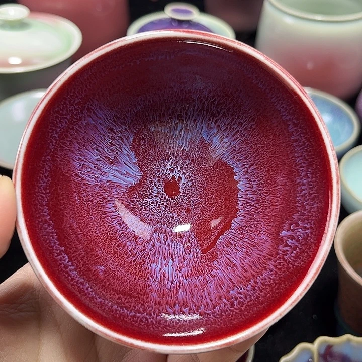 摆件钧窑杯子钧窑茶器