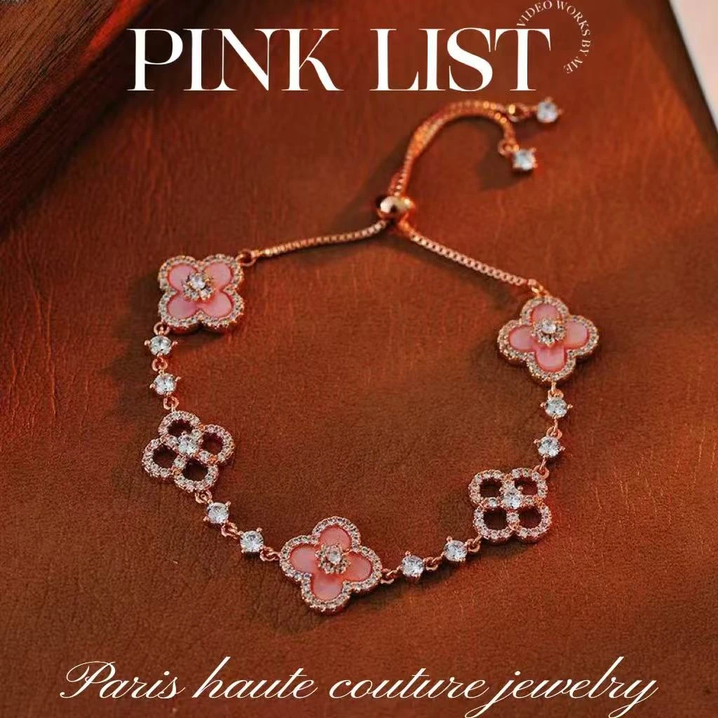 铜合金手链 D2090法★【幸运女神】PINK LIST 聘戈丽斯 手链