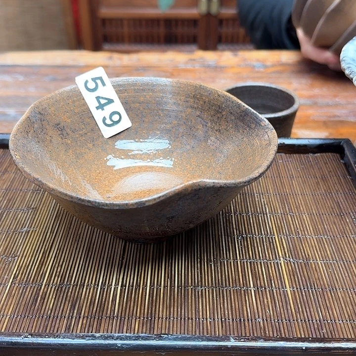 纯手工制作粗陶茶具