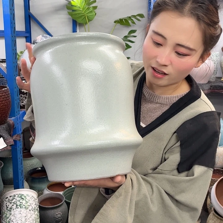 21×31 -粗陶花盆有孔-买买买