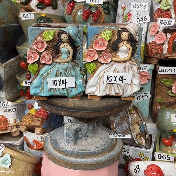 紫砂花盆粗陶材质多肉花盆