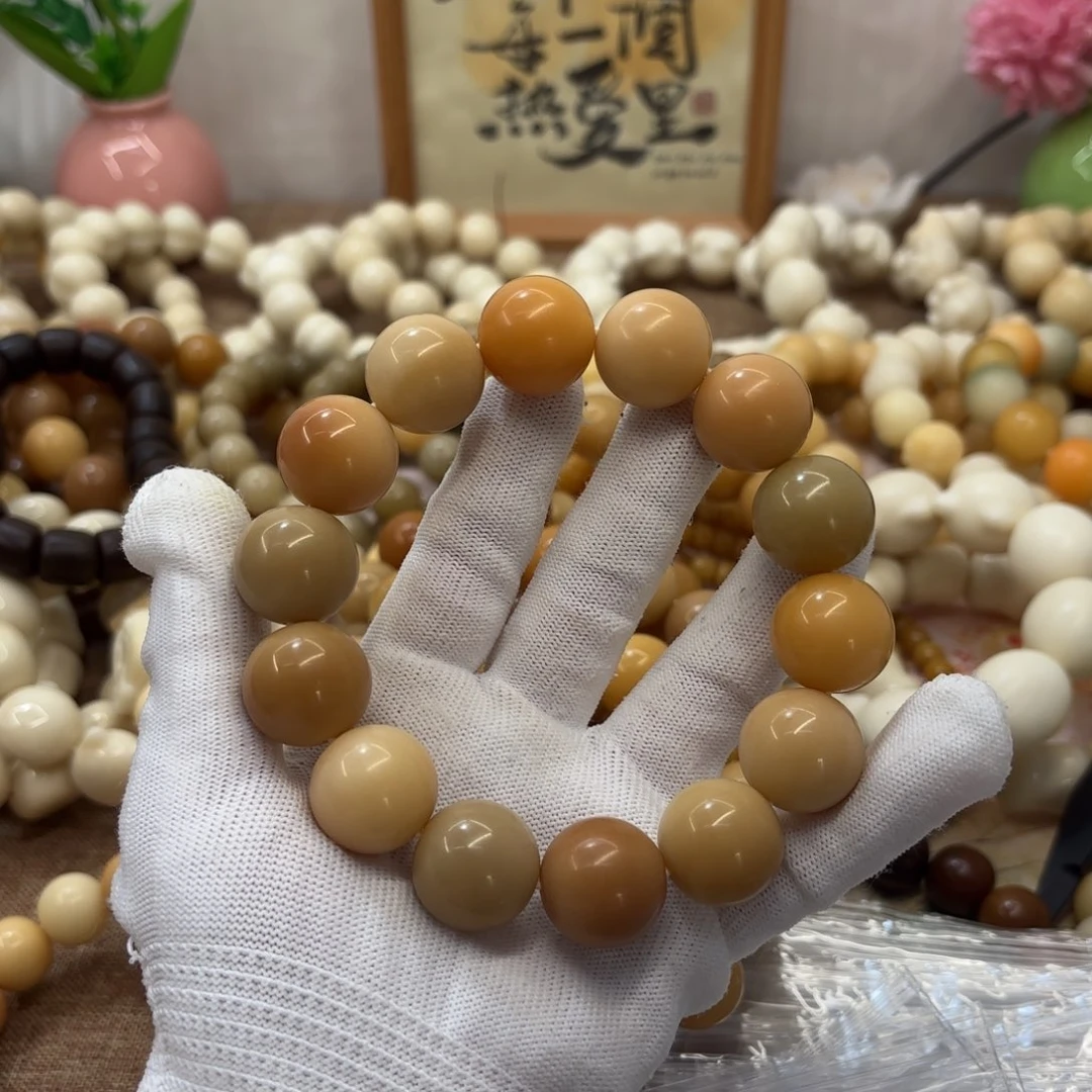 菩提根/象牙果吊坠20干磨落地果圆珠稀有默认瑕305