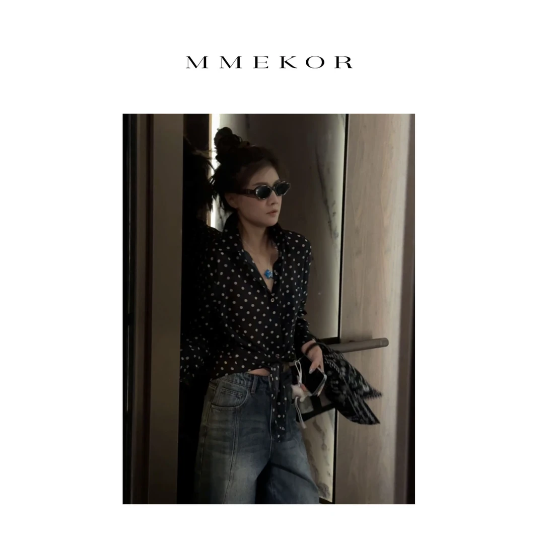 MMEKOR“漫天繁星”衬衫 2025新款千金玛德气质上衣 89555