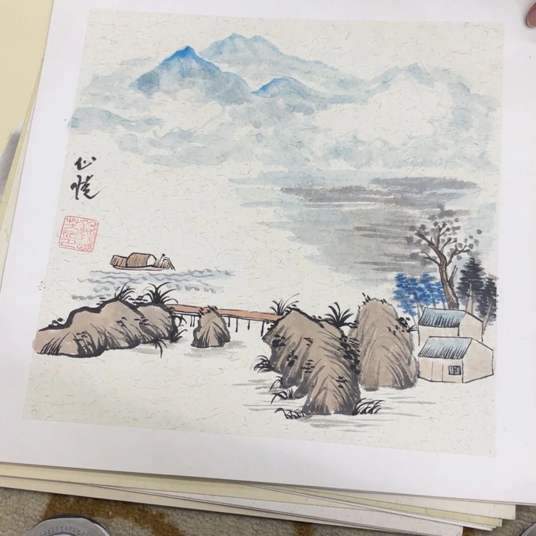 国画38-38卡纸作品艺