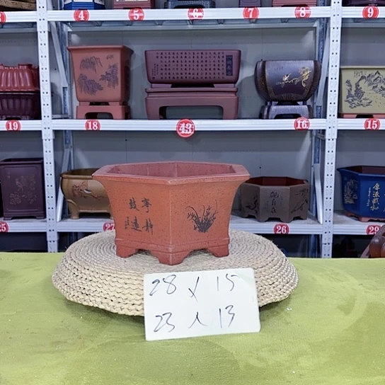 紫砂花盆宜兴紫砂厂