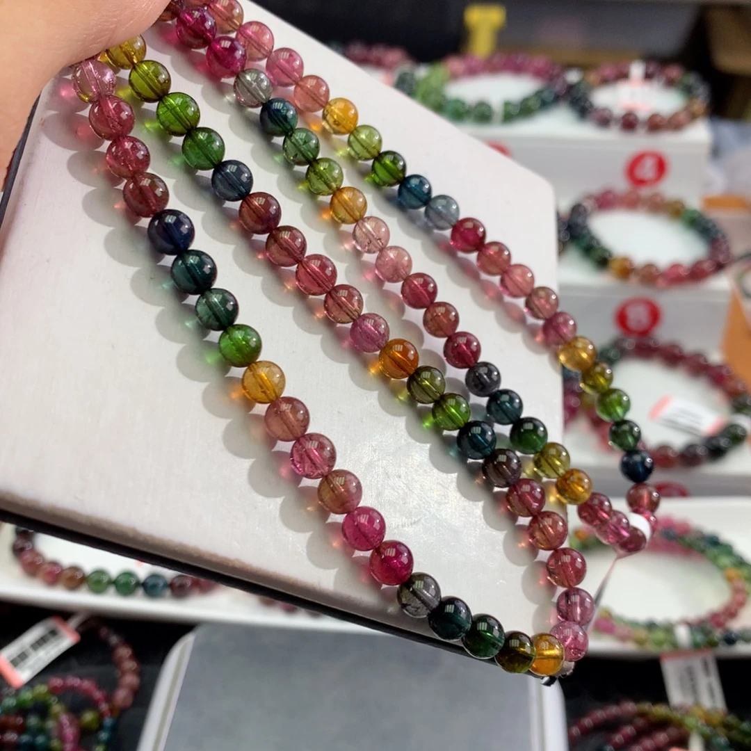 手链碧玺未镶嵌        6mm。