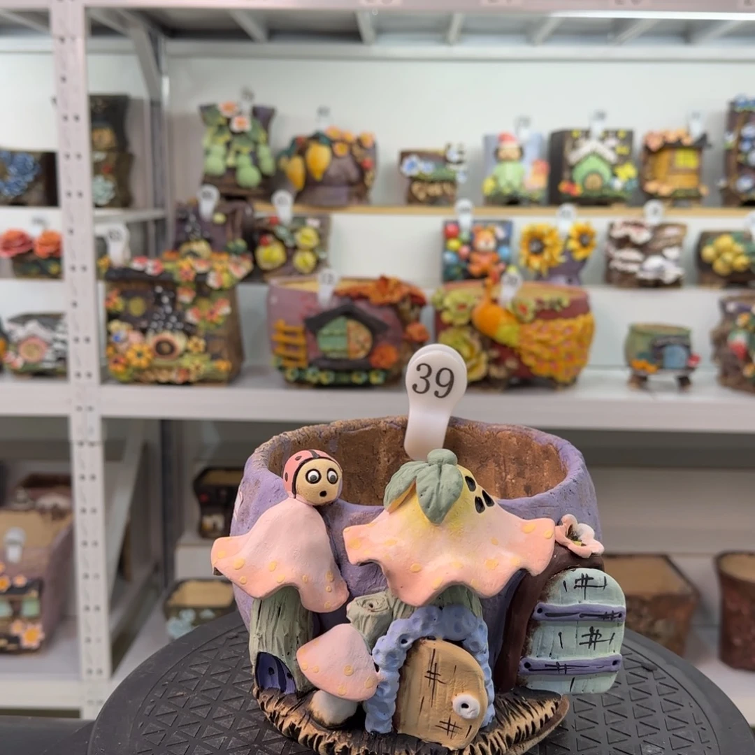 天***@本默花器麦饭石瑕疵花盆