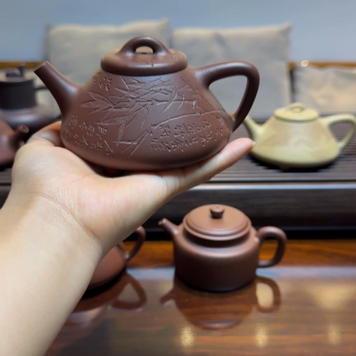 底槽青茶壶底槽清子冶石瓢230ml