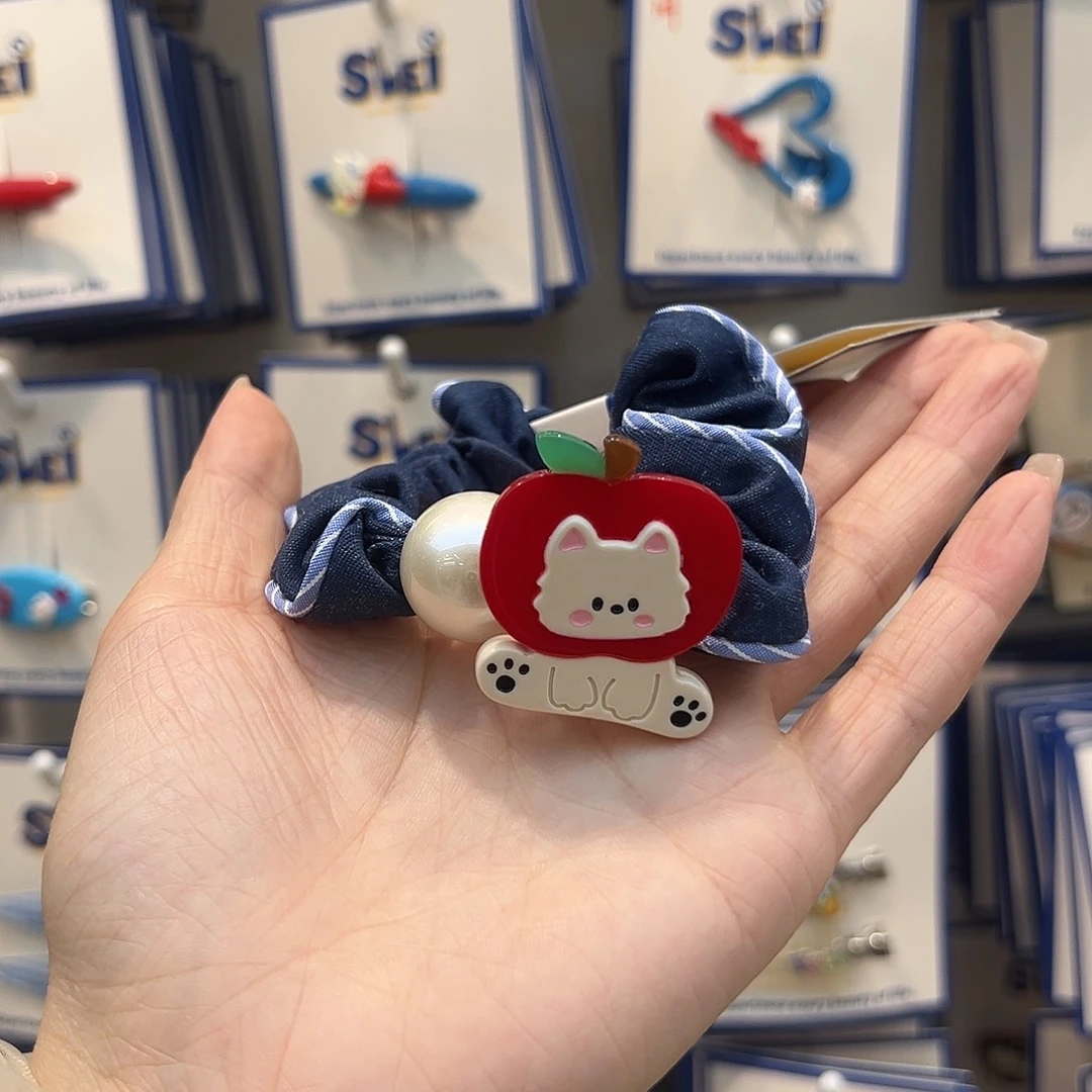 无非金属牛仔小狗面膜圈