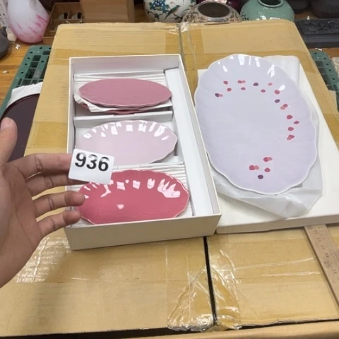 瓷片摆件工艺品瓷器摆件777