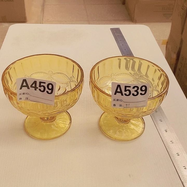 手工艺品玻璃高11.12一对