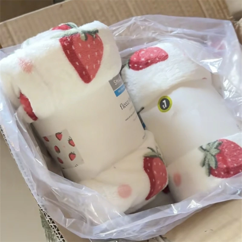 清7月14号——草莓毯子180X130CM NO.退NO.换